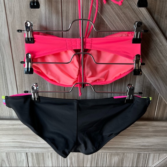 NWOT Victoria’s Secret Multi-way Neon braided Bikini - INCLUDES SANITARY LINER - Picture 4 of 9
